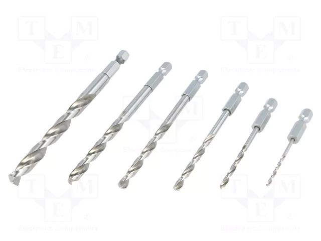 Drill set; for metal; high speed steel; plastic cassette; metal ALPEN-MAYKESTAG ALP.1008061