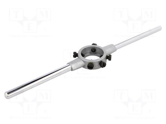 Diestock; cast zinc; 25x9mm; Grip capac: M8 ALPEN-MAYKESTAG ALP.711025091