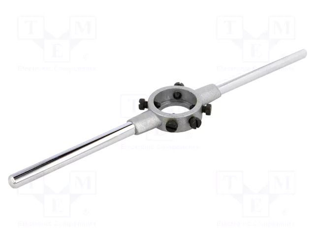 Diestock; cast zinc; 25x9mm; Grip capac: M8 ALPEN-MAYKESTAG ALP.711025091