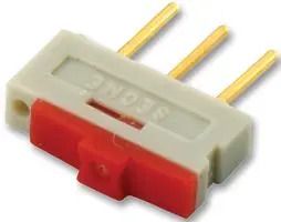 SWITCH, SPST-CO, 0.5A, 12V, PCB, RED 09.03201.02