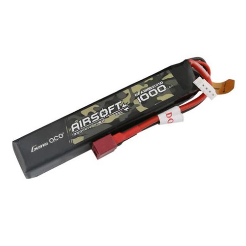 Gens ace 25C 1000mAh 3S1P 11.1V Airsoft Gun Lipo Battery with T Plug, Gens ace GEA10003S25D