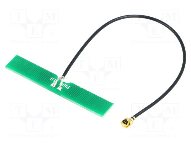 Antenna; GSM; 2dBi; linear; for ribbon cable; 50Ω; 40x6.5x1mm SR PASSIVES GSM-ANT104