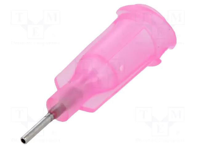 Needle: steel; 0.25"; Size: 20; straight; 0.6mm; one-time use FISNAR FIS-20-1/4-ES