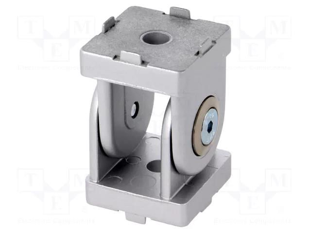 Hinge; for profiles; Width of the groove: 6mm; aluminium FATH FA-093G30AN06