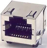 MOD CONN, R/A JACK, 6P6C, 1PORT, TH 43860-0002