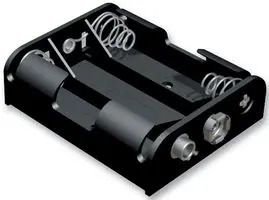 BATTERY HOLDER, SNAP CONN, 3 AA 2475