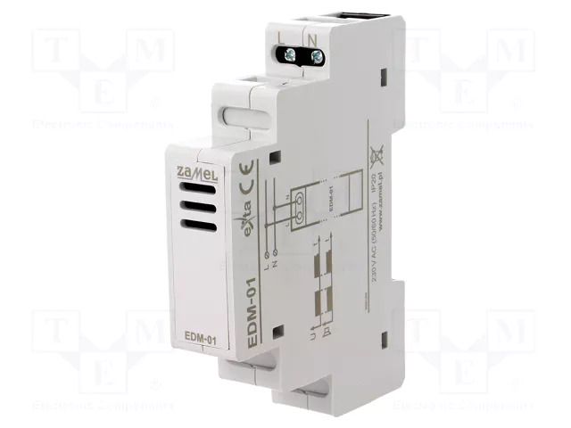 Signaller; 230VAC; IP20; for DIN rail mounting; 90x17.5x66mm ZAMEL EDM-01