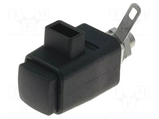 Laboratory clamp; black; 300VDC; 16A; screw,spring clamp; nickel SCHÜTZINGER SDK801-SW