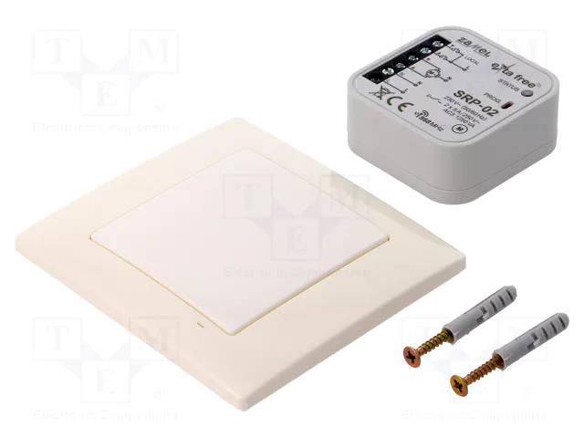 Wireless control set; IP20; EXTA FREE; -10÷55°C; 868.32MHz ZAMEL RZB-03