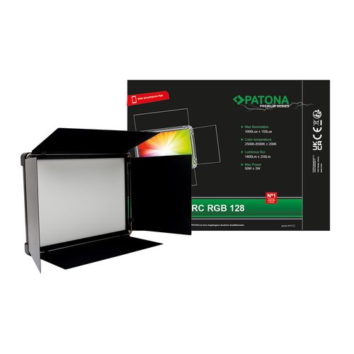 PATONA Premium photo lamp RGB-128AS with app control, PATONA 4284 4055655239448