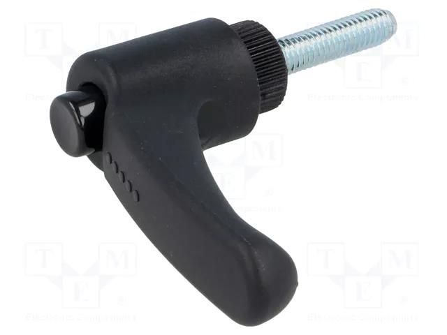 Lever; adjustable; Thread len: 20mm; Lever length: 30mm; -30÷130°C ELESA+GANTER ERX.30P-M6X20-C1