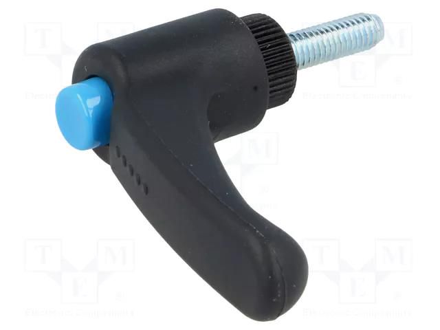 Lever; adjustable; Thread len: 16mm; Lever length: 44mm; -30÷130°C ELESA+GANTER ERX.44P-M5X16-C5