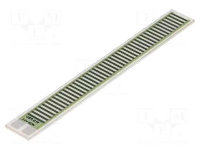 Resistor: thick film; heating; glued; 2645Ω; 20W; 76.2x9.53x1mm TELPOD GBR619-230-20-2
