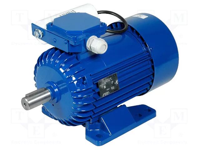 Motor: AC; 1-phase; 1.1kW; 230VAC; 1300rpm; 8.08Nm; IP54; 7.8A; arms BESEL SEMH90-4L