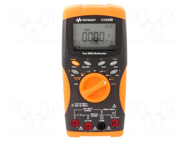 Digital multimeter; LCD; 4 digit (11000); Bargraph: 21segm. KEYSIGHT U1242B