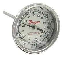 BIMETAL THERMOMETER, 0 TO 250 DEG F BTB3255D