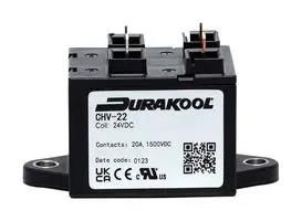 HVDC CONTACTOR, SPST-NO-DM, 20A, 12VDC CHV-21