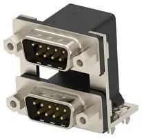 STACKED D-SUB CONN, PLUG OVER PLUG, 9P 2454917-4