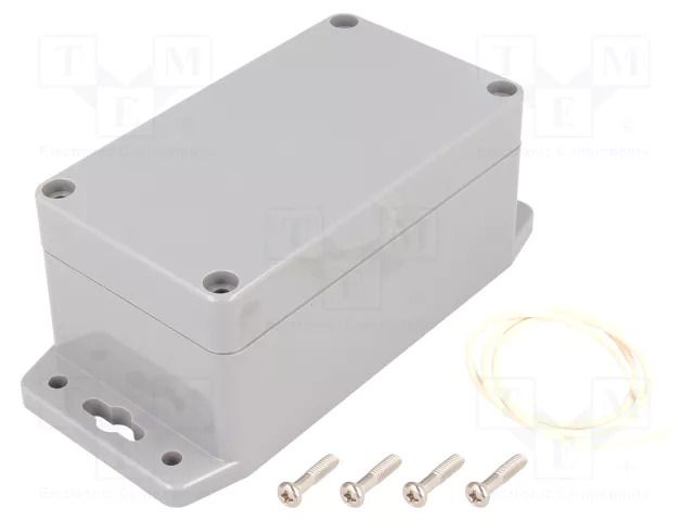 Enclosure: multipurpose; X: 65mm; Y: 115mm; Z: 55mm; ABS; dark grey GAINTA G308MF