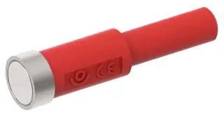 10MM MAGNETIC CONN, 4MM JACK, 4A, RED CT3880-2
