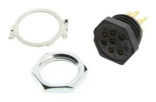 CIRCULAR CONNECTOR, RECEPTACLE, 7 POSITION, PANEL 126-198