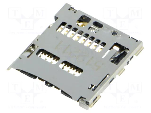 Connector: for cards; microSD; without card tray; SMT; PIN: 8; 0.5A MOLEX MX-504528-0892/C