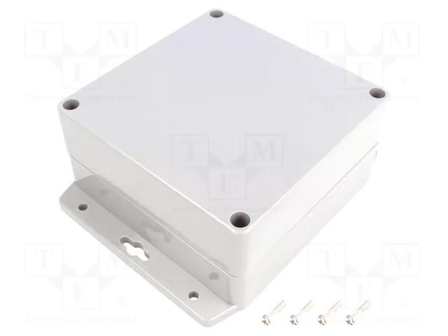 Enclosure: multipurpose; X: 120mm; Y: 120mm; Z: 60mm; ABS; dark grey GAINTA G386MF