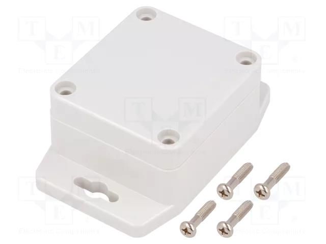 Enclosure: multipurpose; X: 58mm; Y: 64mm; Z: 35mm; with fixing lugs GAINTA G201MF