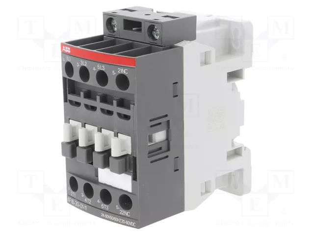 Contactor: 3-pole; NO x3; Auxiliary contacts: NC; 16A; AF; -25÷60°C ABB AF16-30-01-14