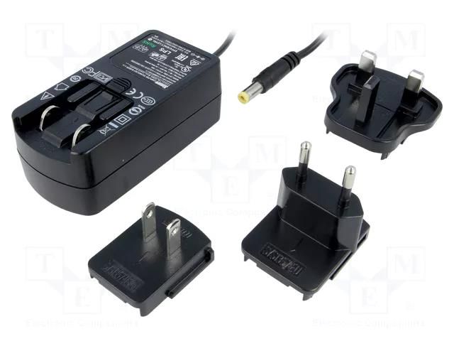 Power supply: switching; mains,plug-in; 5VDC; 3A; 15W; Out: 5,5/2,1 SUNNY SYS1541-1505