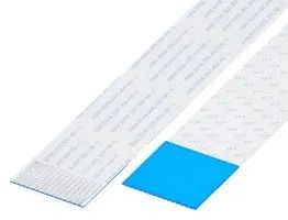 CABLE ASSY, FFC/FPC, 15POS, 1MM, WHT 10-15-D-0203-C-4-08-4-T