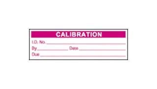 LABEL, CALIBRATION, 50.8MM X 15.875MM MQC205LB