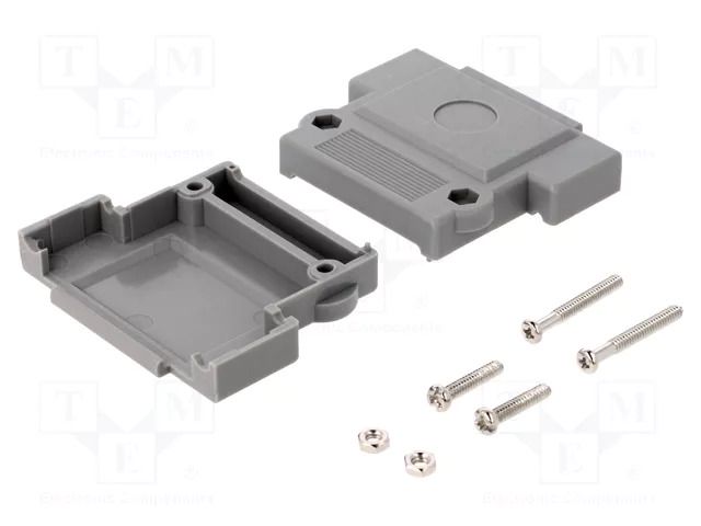 Enclosure for connectors: D-Sub; straight; Locking: screws ENCITECH DFCK25-P-K