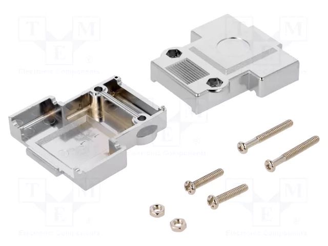 Enclosure for connectors: D-Sub; straight; shielded; UNC 4-40 ENCITECH DFCK15-M-K