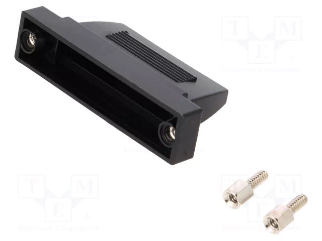 Enclosure for connectors: D-Sub; straight; UNC 4-40 ENCITECH DFCC25-P-K