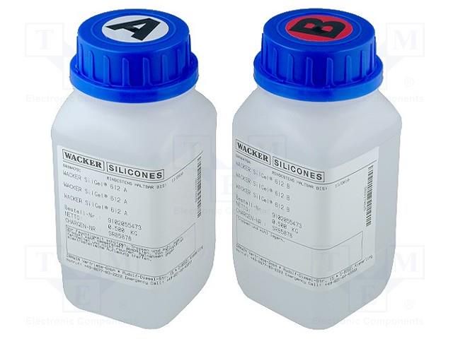 Silicone encapsulating compound; transparent; 970mg/cm3@23°C WACKER SILGEL612-1