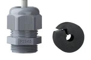 CABLE GLAND, NYLON 6, 3-8MM, M25 X 1.5 K345-1025-00
