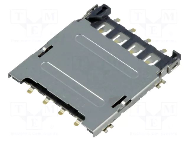 Connector: for cards; Micro SIM; with hinged cover; SMT; PIN: 8 ATTEND 115R-BCA0