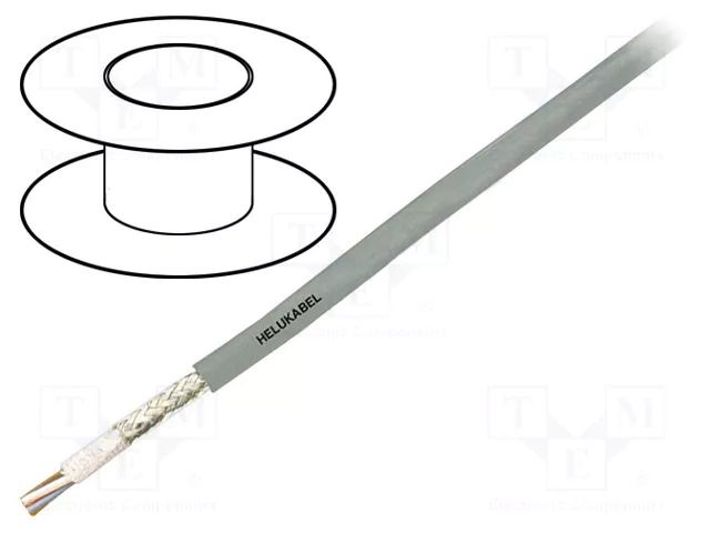Wire: control cable; SUPERTRONIC®-C-PURO; 5x0.14mm2; grey; Cu HELUKABEL STR-C-PUR5X0.14