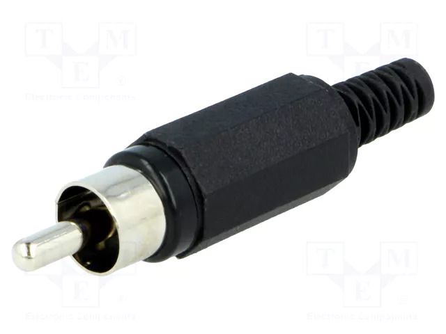 Connector: RCA; plug; male; with strain relief; straight LUMBERG XSTO1B