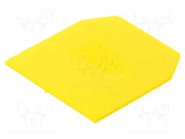 End/partition plate; yellow; polyamide; 1mm POKÓJ PSU-10-YE