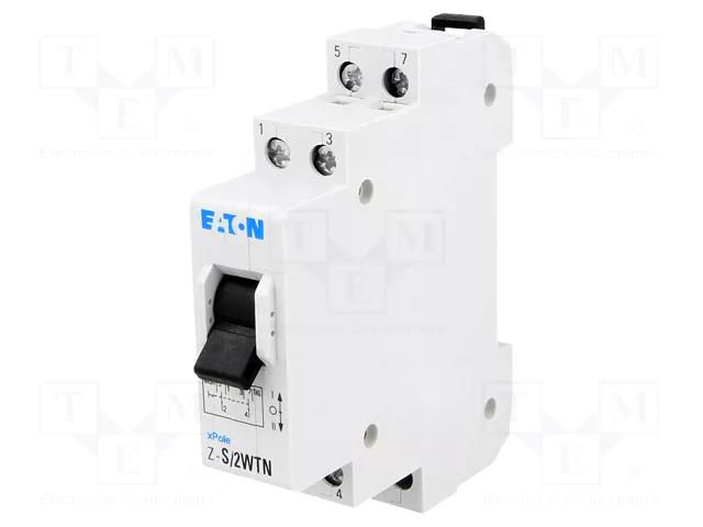 Module: toggle switch; 230VAC; 16A; IP40; for DIN rail mounting EATON ELECTRIC Z-S/2WTN