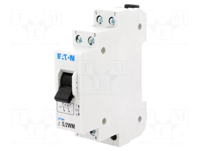 Module: toggle switch; 230VAC; 16A; IP40; for DIN rail mounting EATON ELECTRIC Z-S/2WM