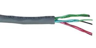 SHIELDED MULTIPAIR CABLE 3PR 100FT 300V CHROME 9730 060100