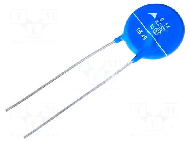 Varistor: metal-oxide; THT; 250VAC; 320VDC; 390V; 4500A; -40÷105°C EPCOS SIOV-S14K250