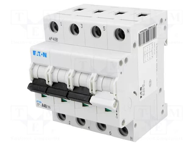 Switch-disconnector; Poles: 3+N; for DIN rail mounting; 40A; IP40 EATON ELECTRIC ZP-A40/3N
