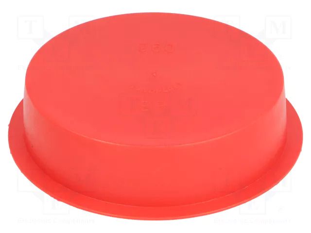 Stopper; Body: red; Out.diam: 98mm; H: 24mm; LDPE; push-in; SafeCAP SUNDPLAST SP960