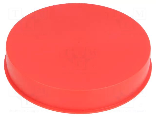 Stopper; Body: red; Out.diam: 166mm; H: 28mm; LDPE; push-in; SafeCAP SUNDPLAST SP1657