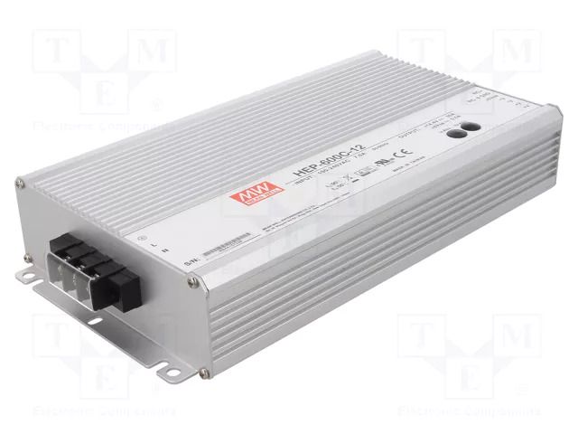 Charger: for rechargeable batteries; acid-lead; 135÷400Ah; 600W MEAN WELL HEP-600C-12