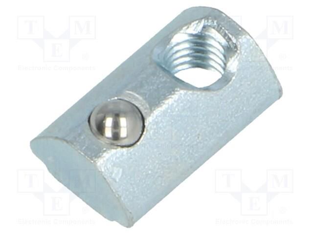 Nut; for profiles; Width of the groove: 5mm; steel; zinc; T-slot FATH FA-096214